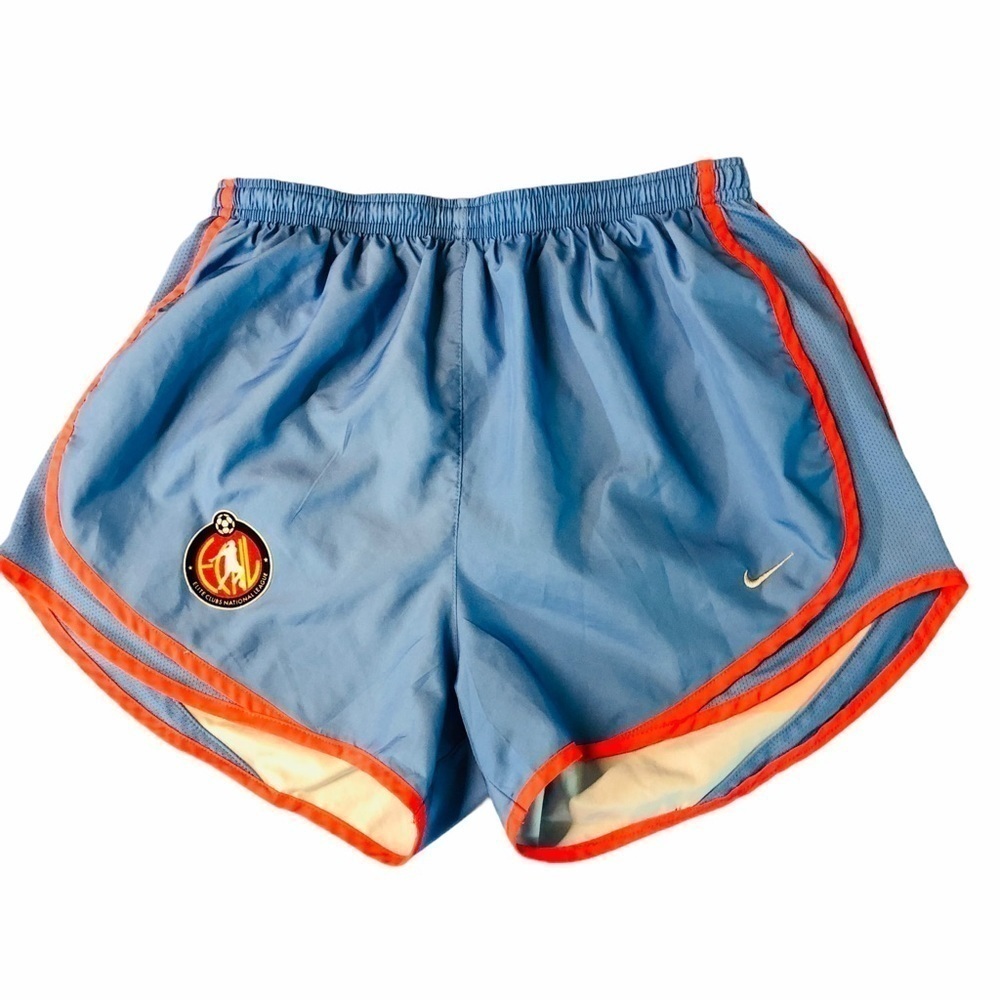 NIKE - WOMENS BLUE/RED ATHLETIC SHORTS SIZE MEDIUM